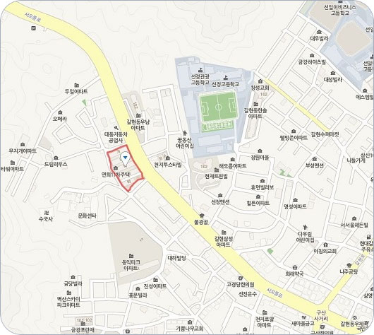 연희빌라 주택재건축정비사업 위치도